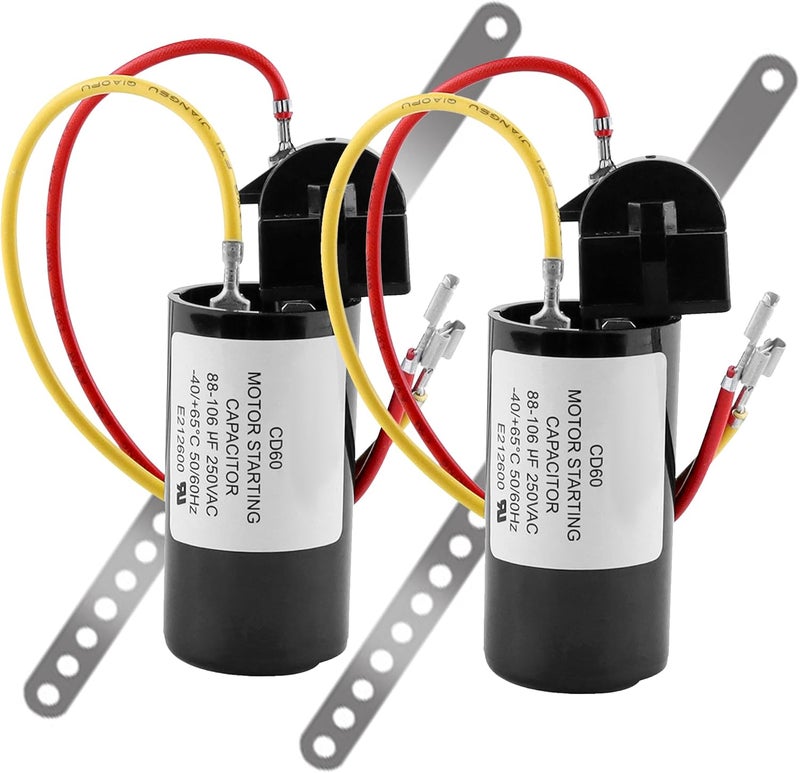 Fetechmate 8333A9021 Air Conditioner Hard Start Kit Hard Start Capacitor kit 8333a9021 PKG 8335-9021-9333-9021 105620-10-70 Replacement AC Hard Start Kit-2 Pack - Image 1